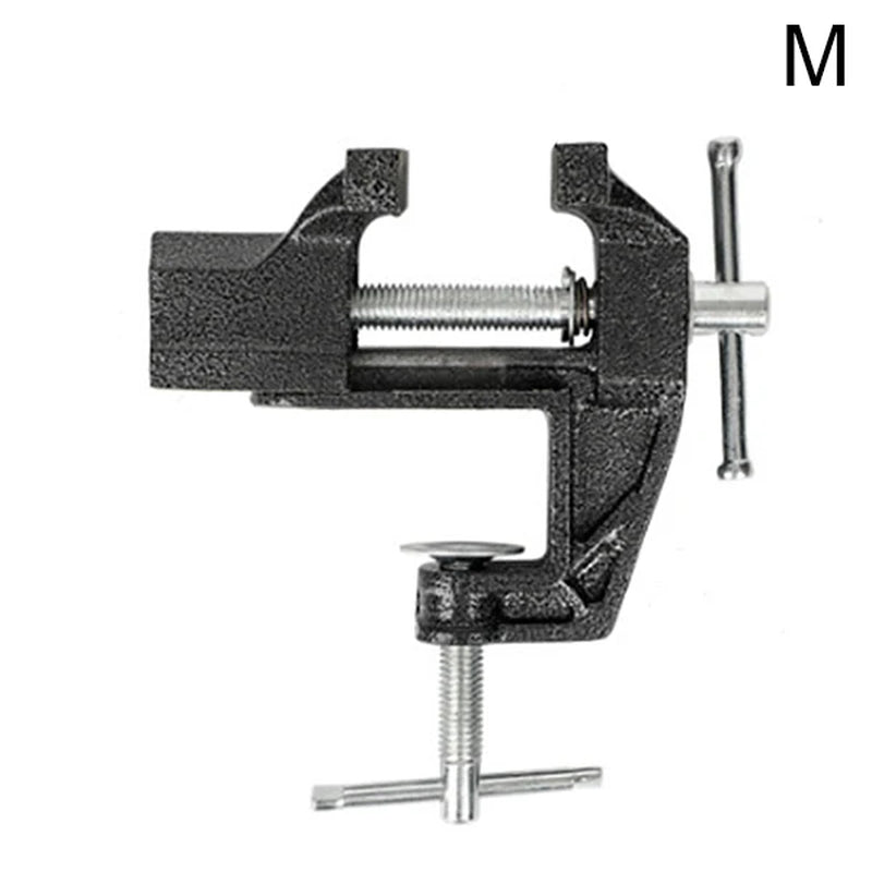 Muliti-Funcational Bench Vise Mini Rotating Tables Screws Vise Bench Clamp Screws Vise for DIY Crafts Mold Fixed Repair Tool WWO