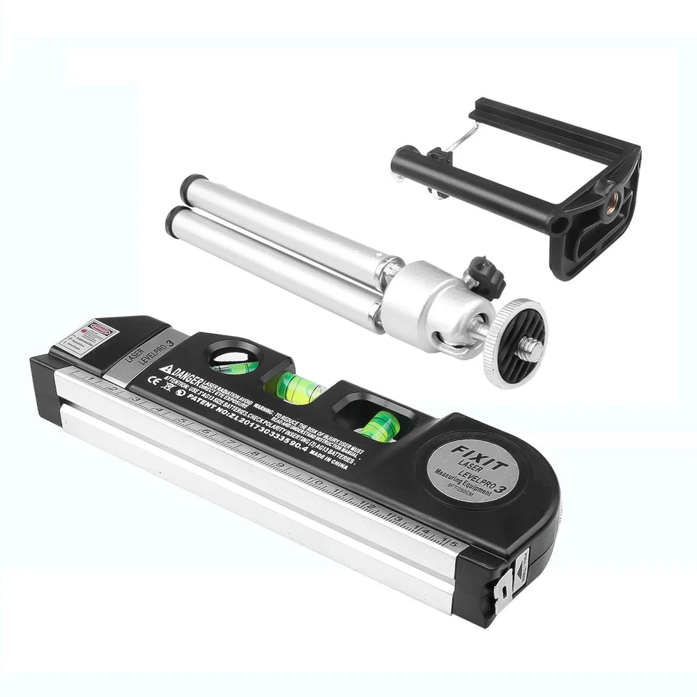 Multipurpose Level Laser Horizon Vertical Measure Tape Horizontal Ruler 4 in 1 Infrared Laser Level Cross Line Laser Tape
