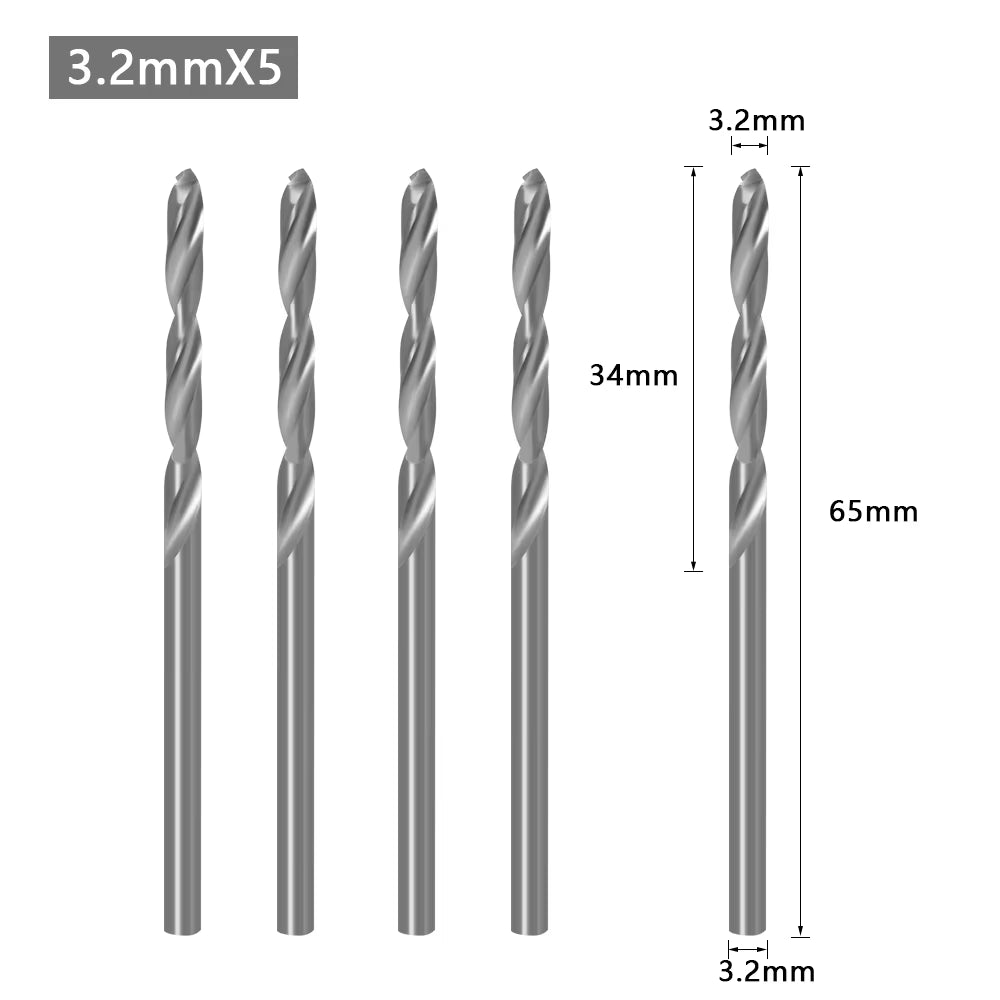 8Mm Shank HSS Woodworking Countersink Router Bit Set Screw Extractor Remon Demolition for Wood Milling Cutter