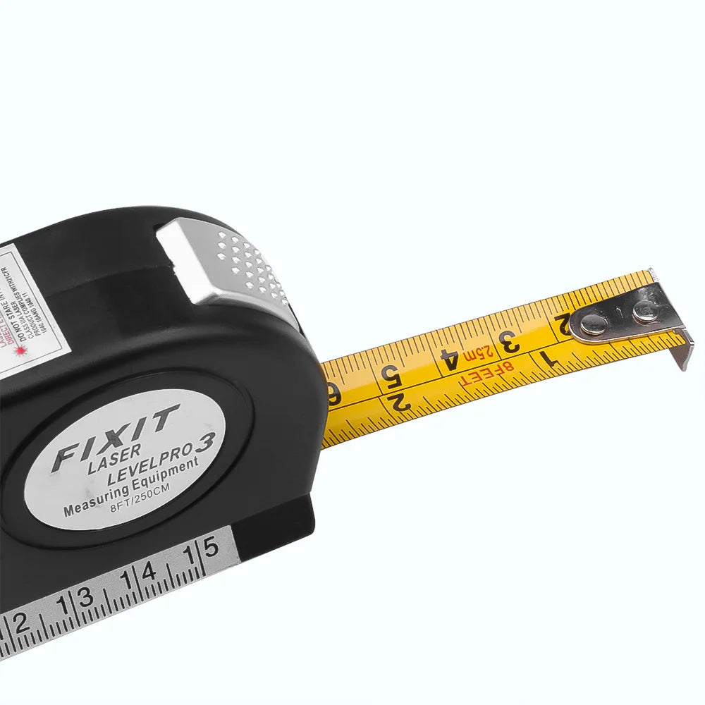 Multipurpose Level Laser Horizon Vertical Measure Tape Horizontal Ruler 4 in 1 Infrared Laser Level Cross Line Laser Tape