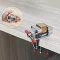 Muliti-Funcational Bench Vise Mini Rotating Tables Screws Vise Bench Clamp Screws Vise for DIY Crafts Mold Fixed Repair Tool WWO