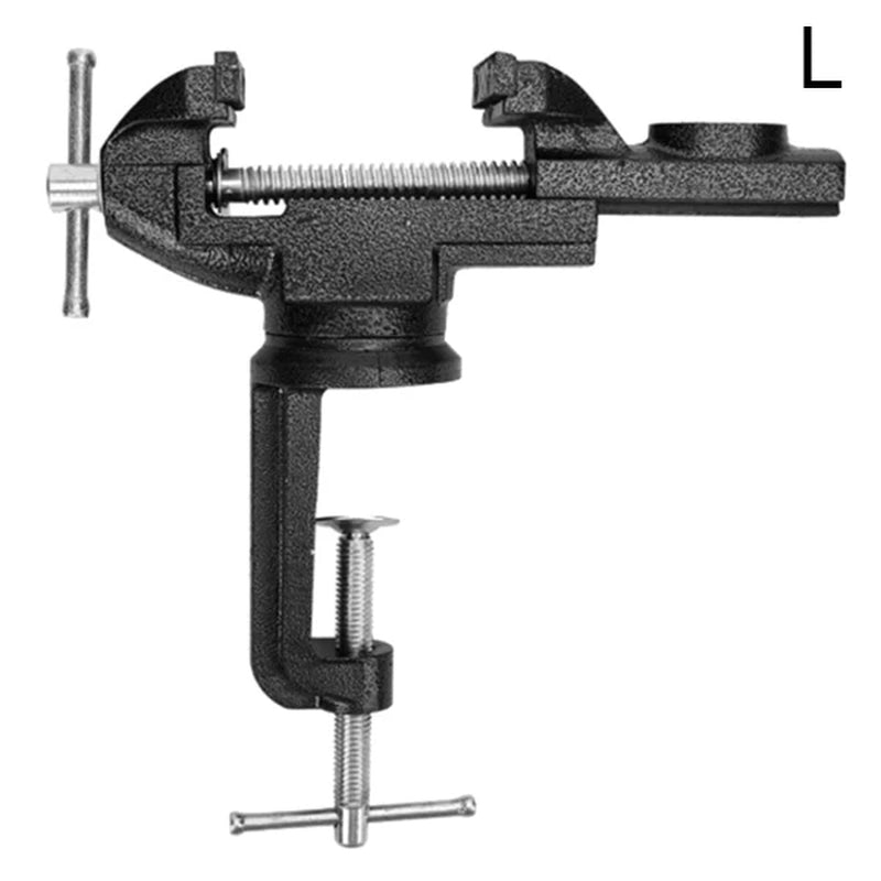 Muliti-Funcational Bench Vise Mini Rotating Tables Screws Vise Bench Clamp Screws Vise for DIY Crafts Mold Fixed Repair Tool WWO