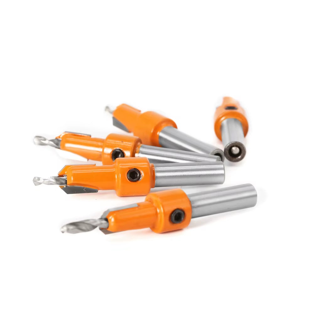8Mm Shank HSS Woodworking Countersink Router Bit Set Screw Extractor Remon Demolition for Wood Milling Cutter